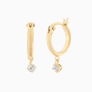 Mejuri Sapphire Hoops Gold